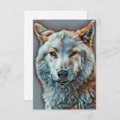 ウルフ芸術的ポートレートB 招待状 (正面/裏面)