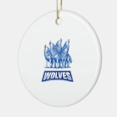 ウルフ装飾用クッション セラミックオーナメント (左)