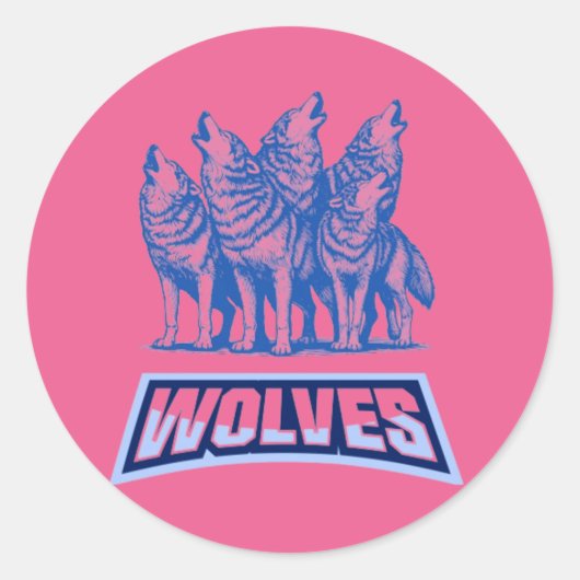 ウルフ装飾用クッション ラウンドシール (正面)