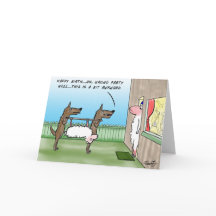 ウルフ誕生日カード