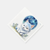 ウルフ誕生日招待状 スタンダードカクテルナプキン (角)