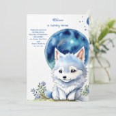 ウルフ誕生日招待状 招待状 (スタンド正面)