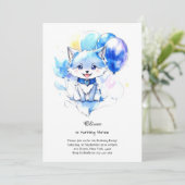 ウルフ誕生日招待状 招待状 (スタンド正面)