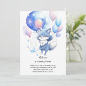 ウルフ誕生日招待状 招待状 (スタンド正面)