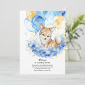 ウルフ誕生日招待状 招待状 (スタンド正面)