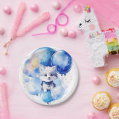 ウルフ誕生日 ペーパープレート (パーティー)