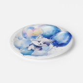 ウルフ誕生日 ペーパープレート (アングル)