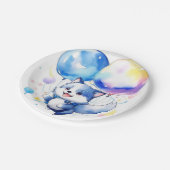 ウルフ誕生日 ペーパープレート (アングル)