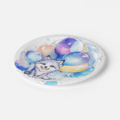 ウルフ誕生日 ペーパープレート (アングル)