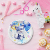 ウルフ誕生日 ペーパープレート (パーティー)