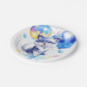 ウルフ誕生日 ペーパープレート (アングル)