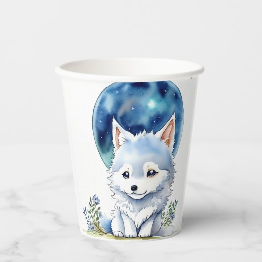 ウルフ誕生日 紙コップ (正面)