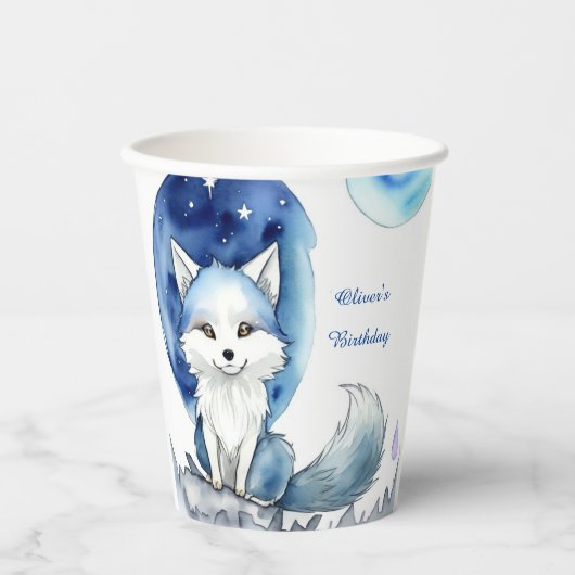ウルフ誕生日 紙コップ (正面)