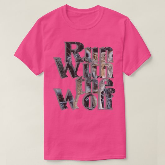 ウルフ走とともに Tシャツ (デザイン正面)