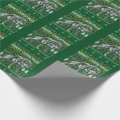 ウルフ醜いクリスマスセーター野生生物シリーズ ラッピングペーパー (角)