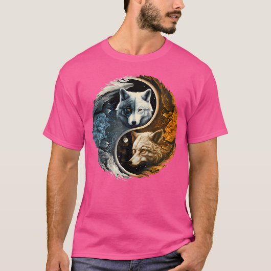 ウルフ陰陽 Tシャツ (正面)