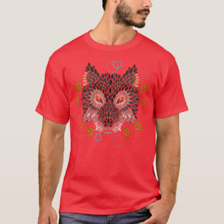 ウルフ顔 Tシャツ
