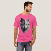 ウルフ顔 Tシャツ (正面フル)