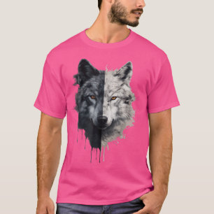 ウルフ顔 Tシャツ