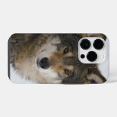ウルフ顔iPhone / iPadケース iPhoneケース (裏面横)