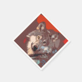 ウルフ043 スタンダードカクテルナプキン (角)