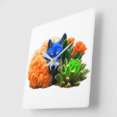 ウルフ22: スクエア壁時計 (傾斜)