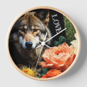 ウルフ23: 壁時計 (正面)