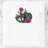 ウルフ24: 楕円形シール (バッグ)