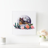 ウルフ27: スクエア壁時計 (ホーム)