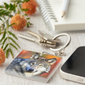 ウルフ·アー絵画トズ キーホルダー (正面右)