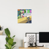 ウルフ・イン・ウルフの服装のポスおもしろいター ポスター (ホームオフィス)