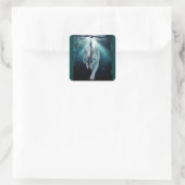 ウルフ&イーグルクラン野生動物アート スクエアシール (バッグ)