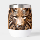 ウルフ・ウッド・カービング (背面)