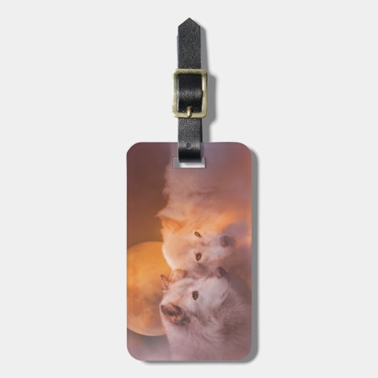 ウルフ・ウルフ・アートワーク ラゲッジタグ (正面縦)