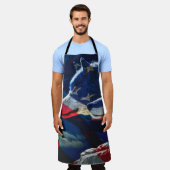 ウルフ エプロン (着用した状態)