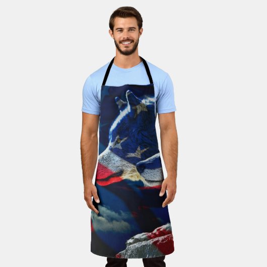 ウルフ エプロン (着用した状態)