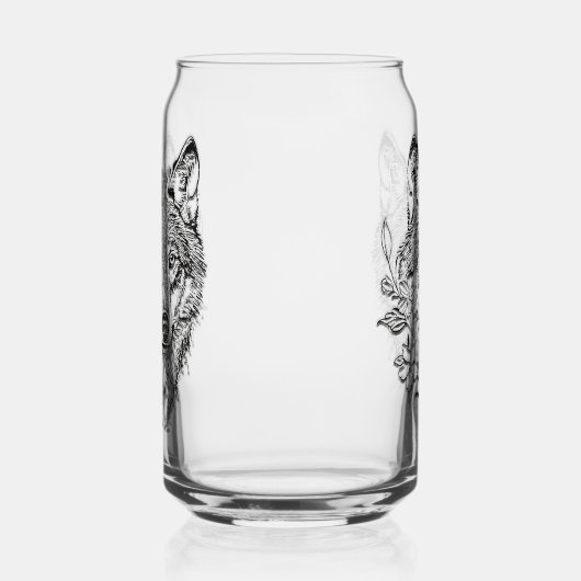 ウルフ ガラス缶 (右)