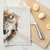 ウルフ キッチンタオル (四つ折り)
