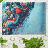 ウルフ キッチンタオル (折り畳み)