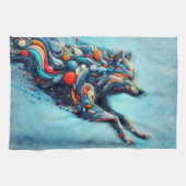 ウルフ キッチンタオル (横)