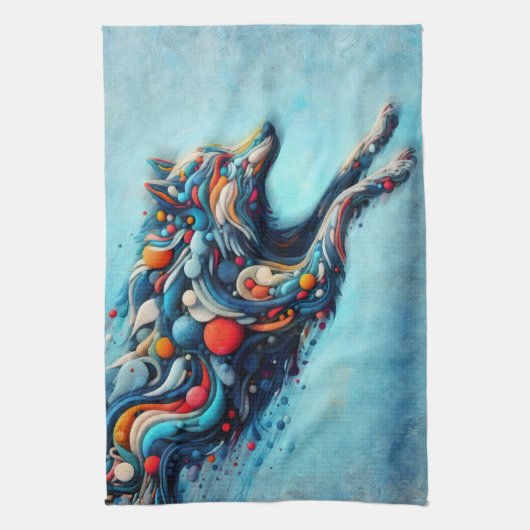 ウルフ キッチンタオル (縦)