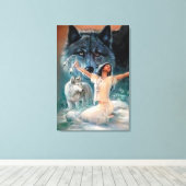 ウルフ キャンバスプリント (インサイチュ (ウッドフロア))