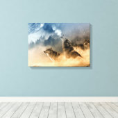 ウルフ キャンバスプリント (インサイチュ (ウッドフロア))