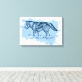 ウルフ キャンバスプリント (インサイチュ (ウッドフロア))