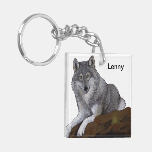 ウルフ キーホルダー (正面左)