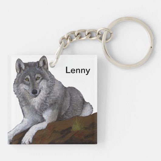 ウルフ キーホルダー (裏面)