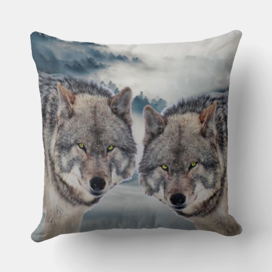 ウルフ クッション (裏面)