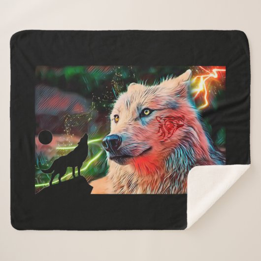ウルフ シェルパブランケット (正面(横))