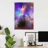 ウルフ・シャルマーファンタジーSFプリント ポスター (ホームオフィス)