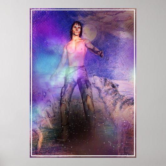 ウルフ・シャルマーファンタジーSFプリント ポスター (正面)